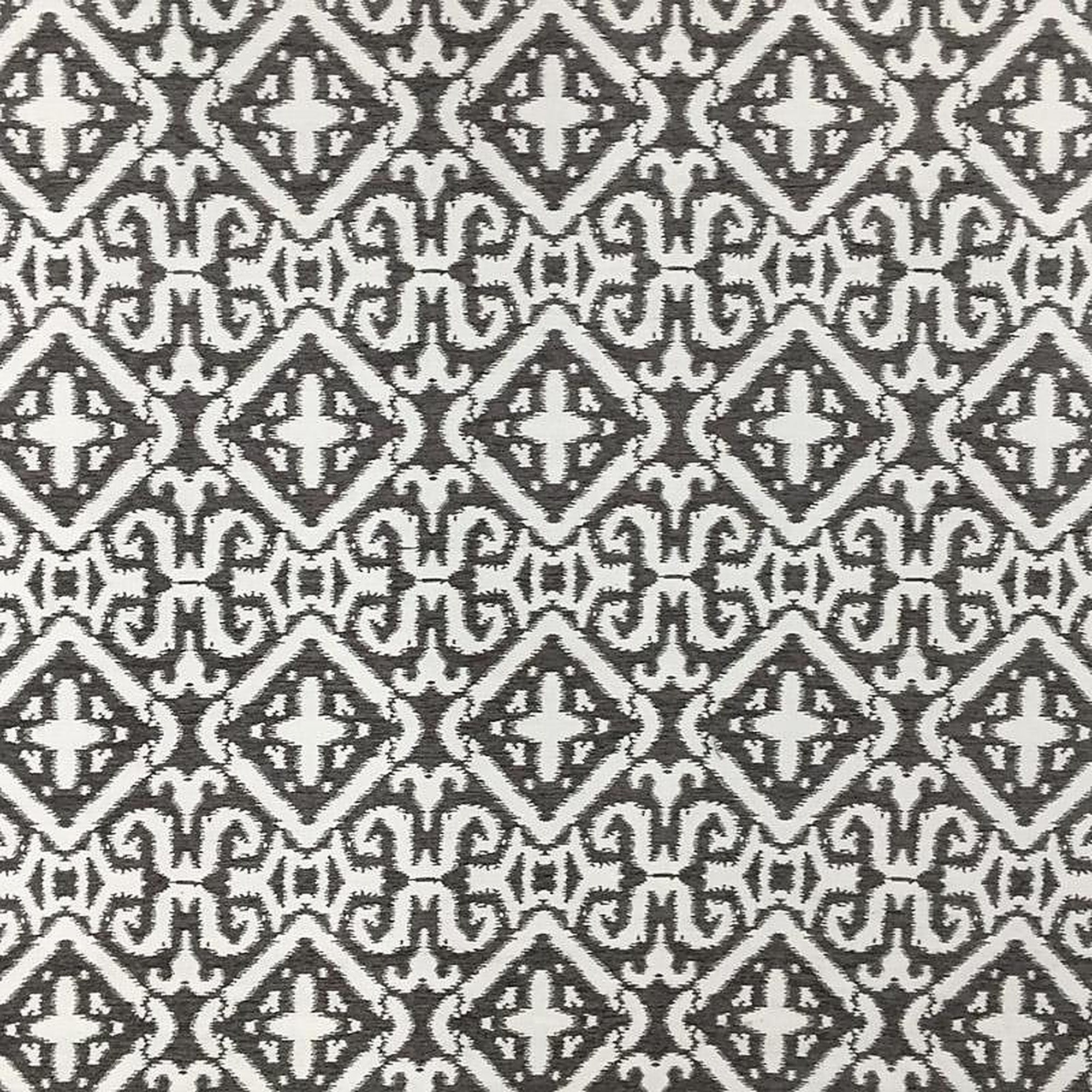 Nikos Fabric in color Gray is a Square Damask Fabric pattern good for Upholstery Fabric