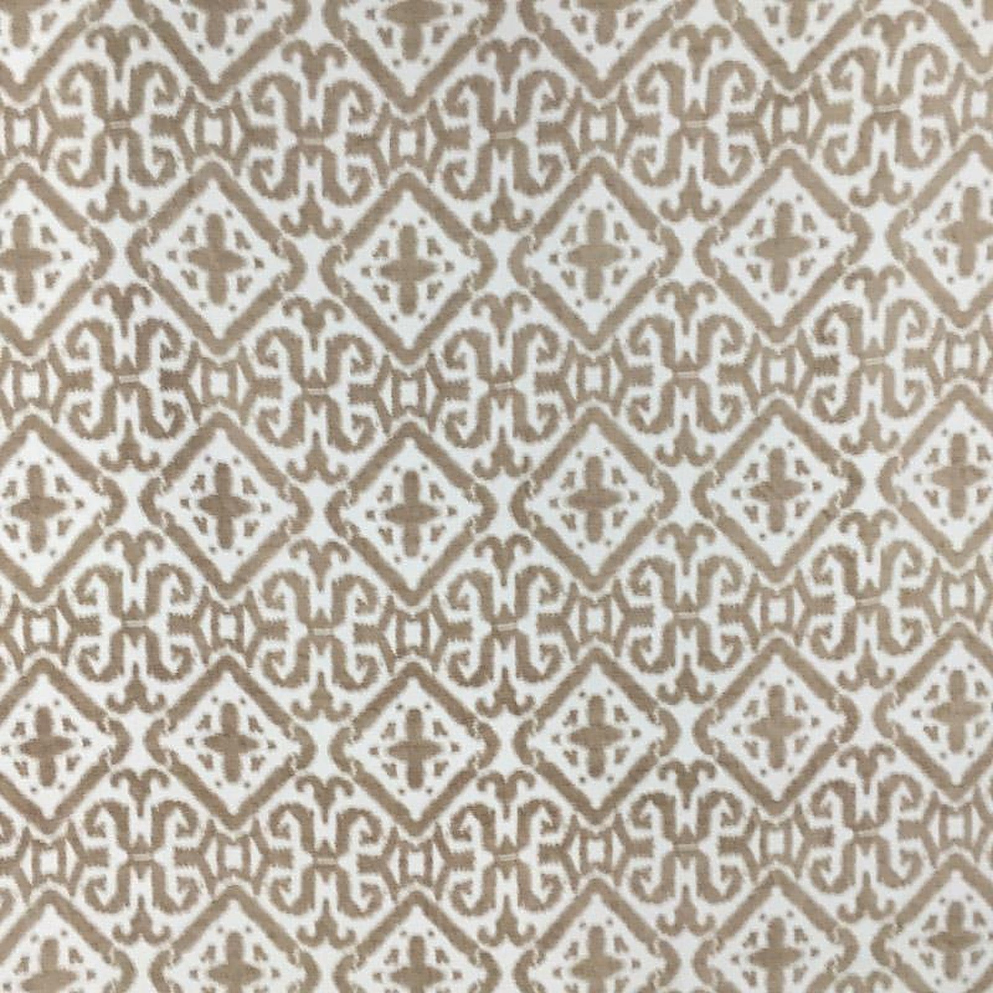 Nikos Fabric in color Beige is a Square Damask Fabric pattern good for Upholstery Fabric
