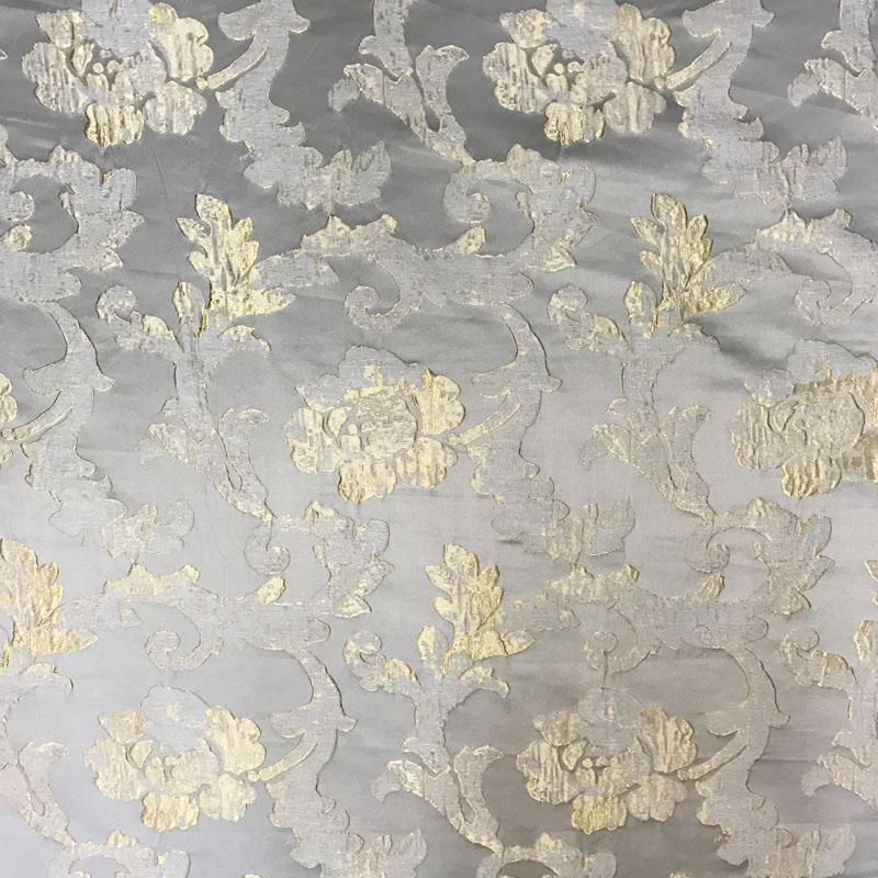 Nora Fabric | Floral Print Jacquard Fabric | Drapery & Curtain Fabric