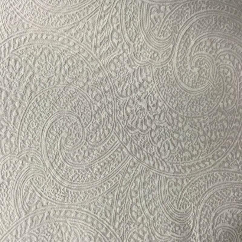 Pacey Fabric in color Flax is a Paisley Embossed Velvet Fabric pattern good for Upholstery Fabric