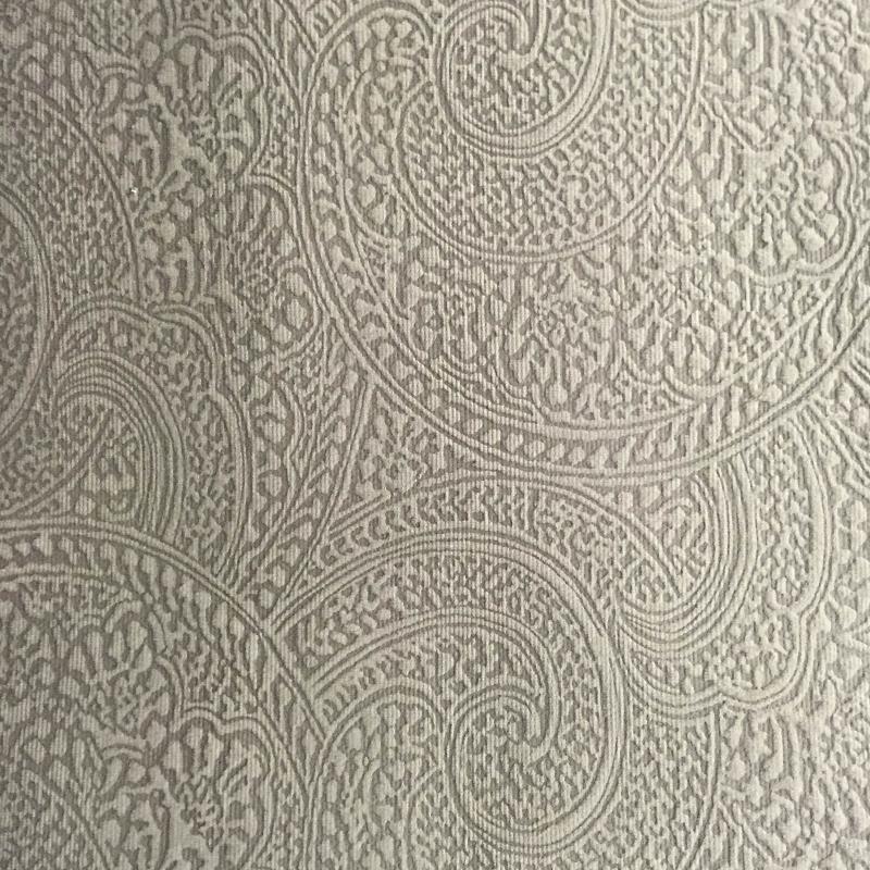 Pacey Fabric in color Mocha is a Paisley Embossed Velvet Fabric pattern good for Upholstery Fabric