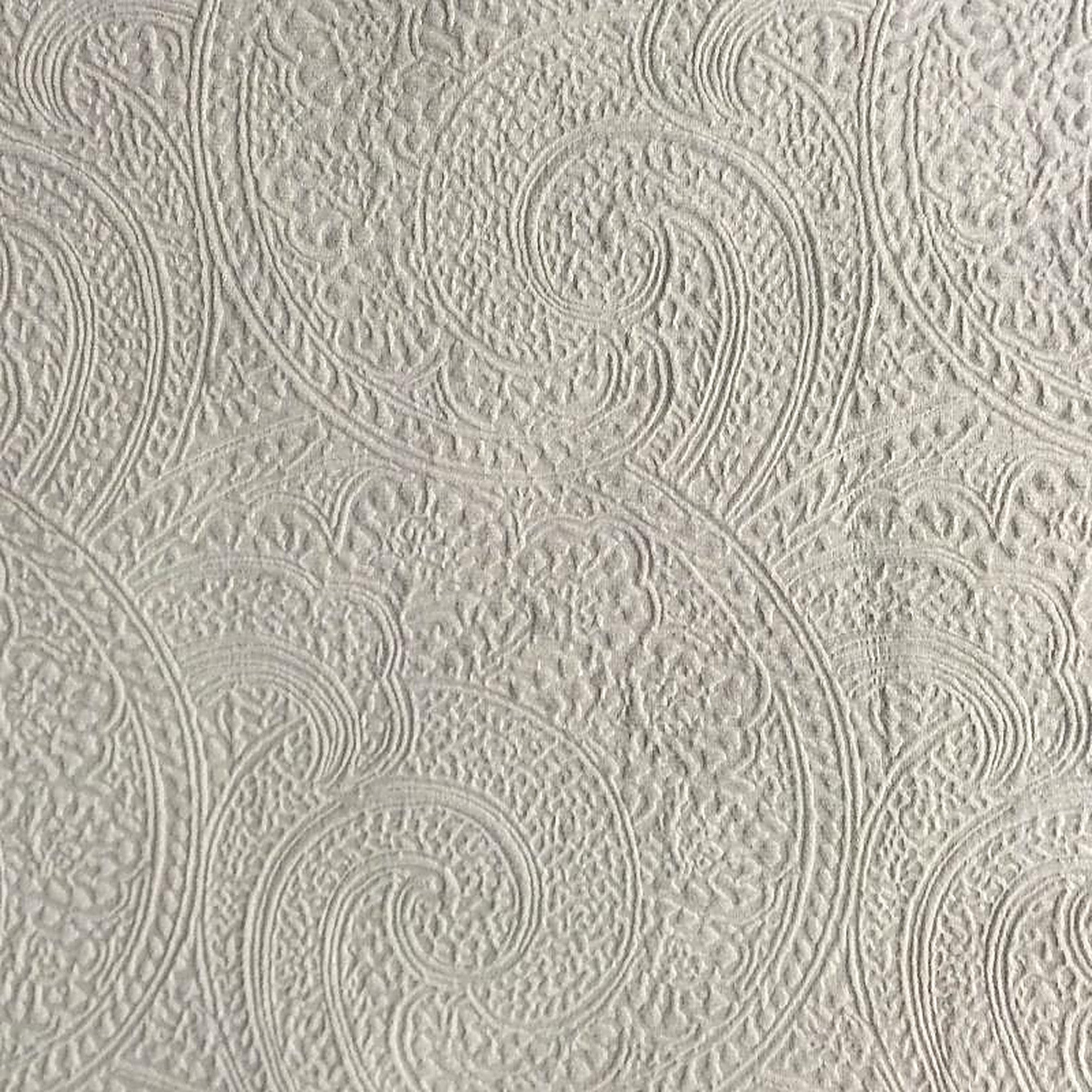 Pacey Fabric in color Silver is a Paisley Embossed Velvet Fabric pattern good for Upholstery Fabric