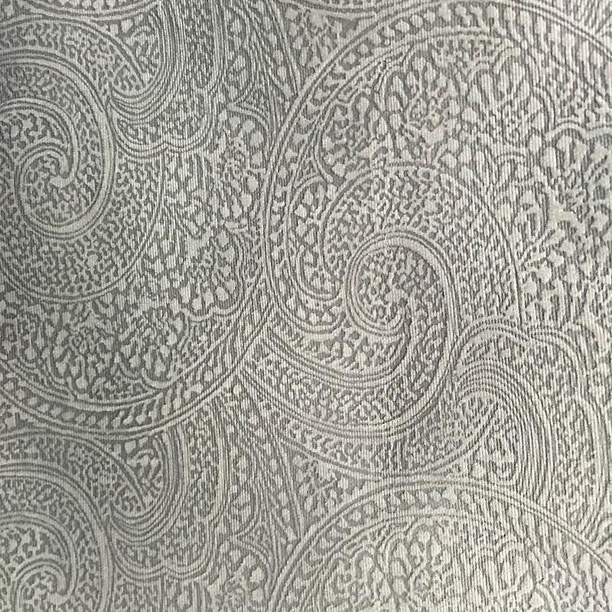 Pacey Fabric in color Gray is a Paisley Embossed Velvet Fabric pattern good for Upholstery Fabric