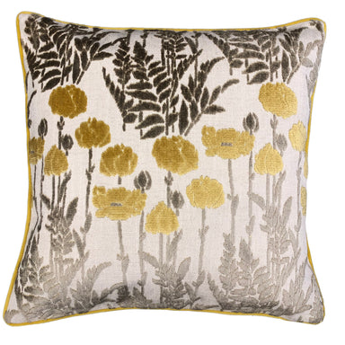 Camelia Decorative Throw Pillows | Floral Cut Velvet | Size 23X23 | LIMITED QUANTITY LEFT