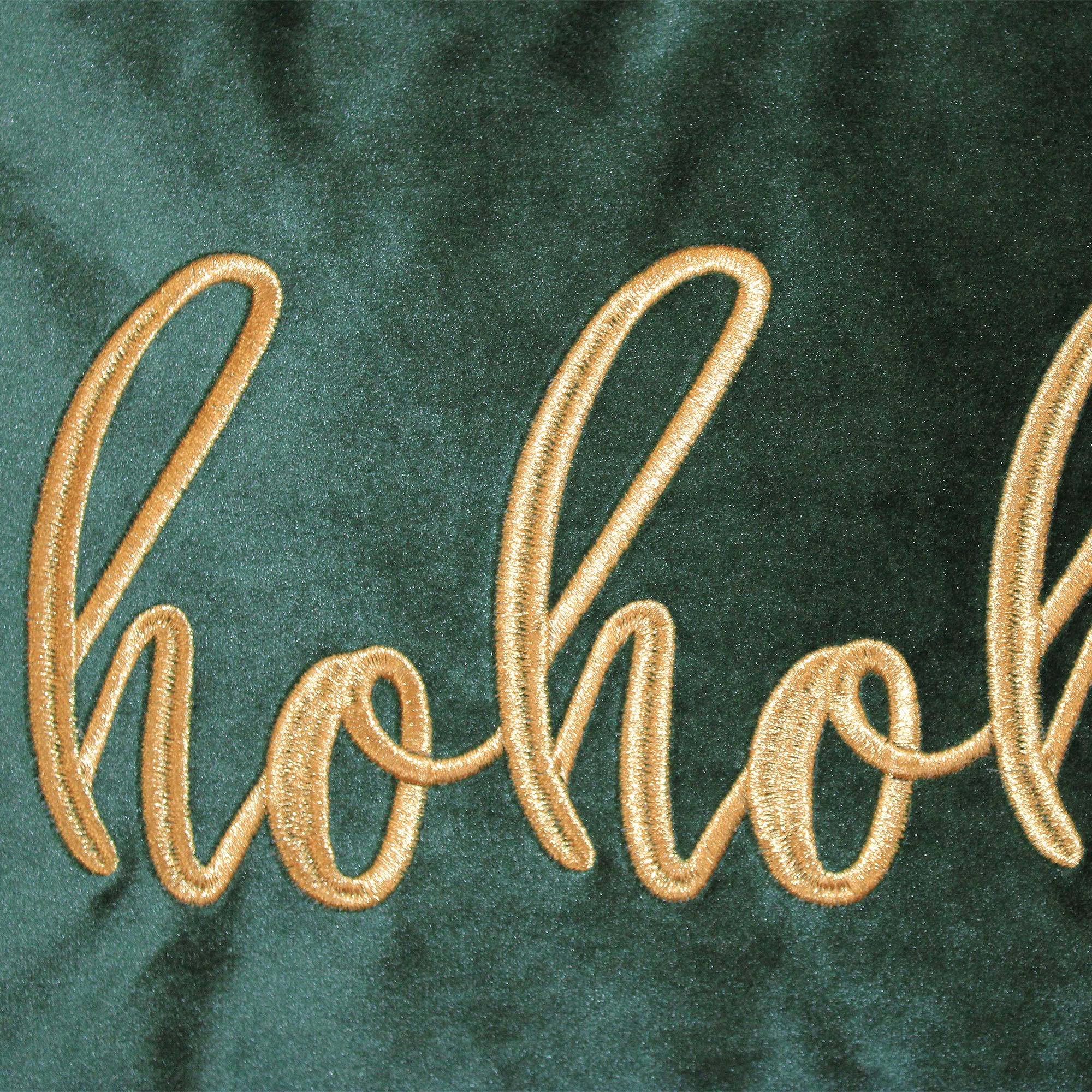 "Hohoho" Embroidery Decorative Throw Pillows | Size 14X20 | LIMITED QUANTITY LEFT