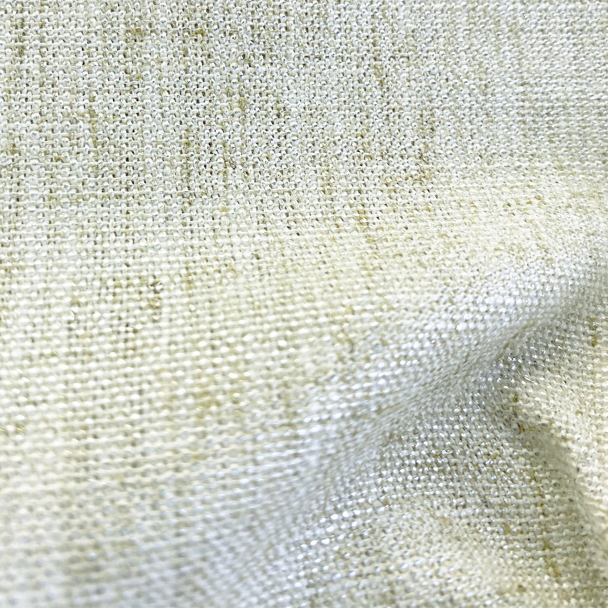 Pixie Fabric | Solid Metallic Linen Blend