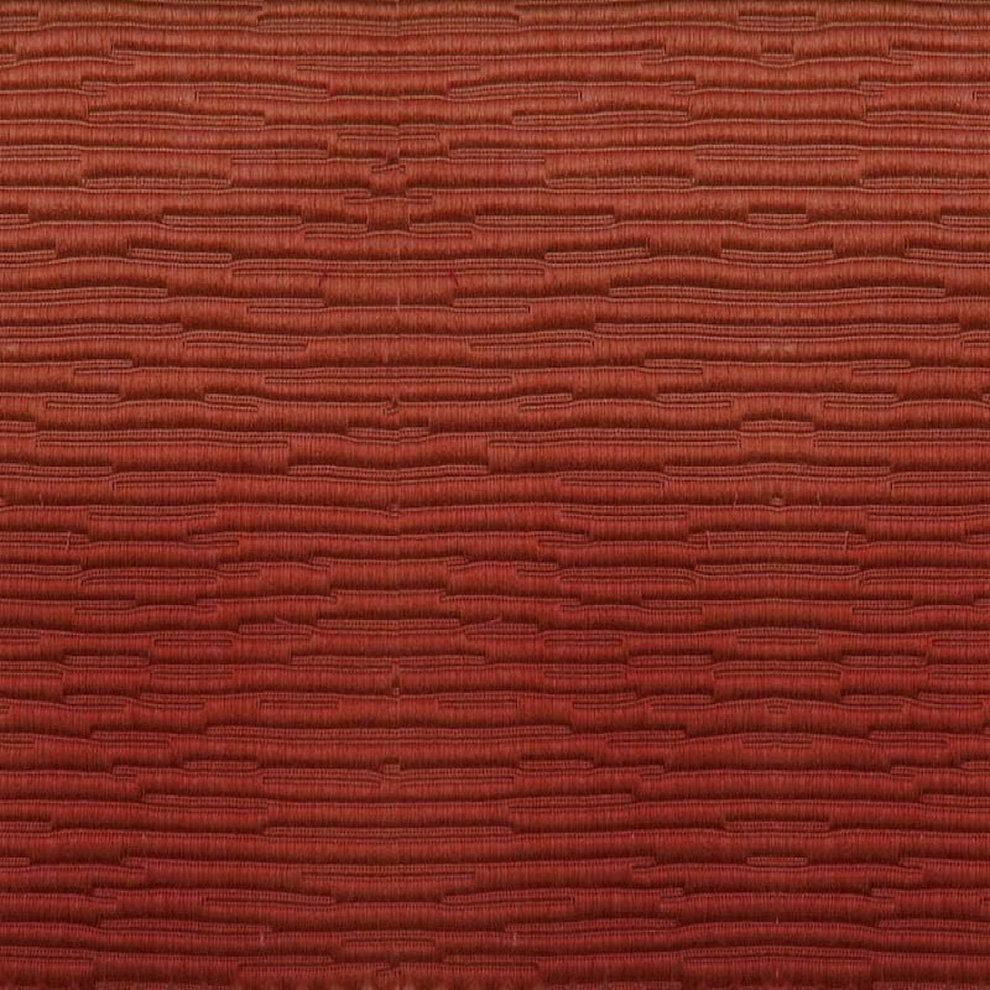 Plateau fabric in color Rust showcasing fabric solid textured matelasse embossed upholstery fabric & drapery & curtain fabric.
