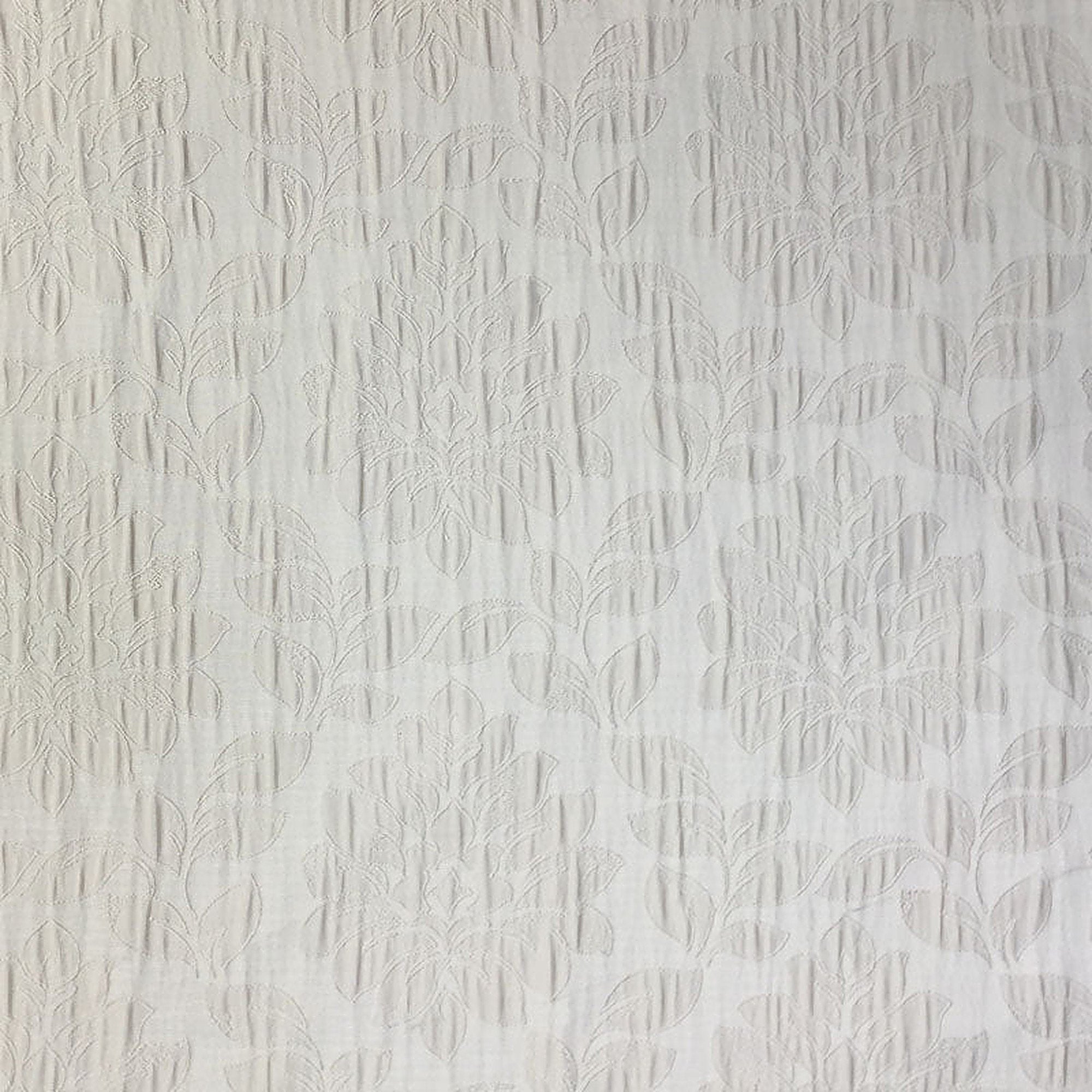 Priscilla Fabric in color Ivory is a Traditional Floral Damask Fabric pattern good for Drapery & Curtain Fabric