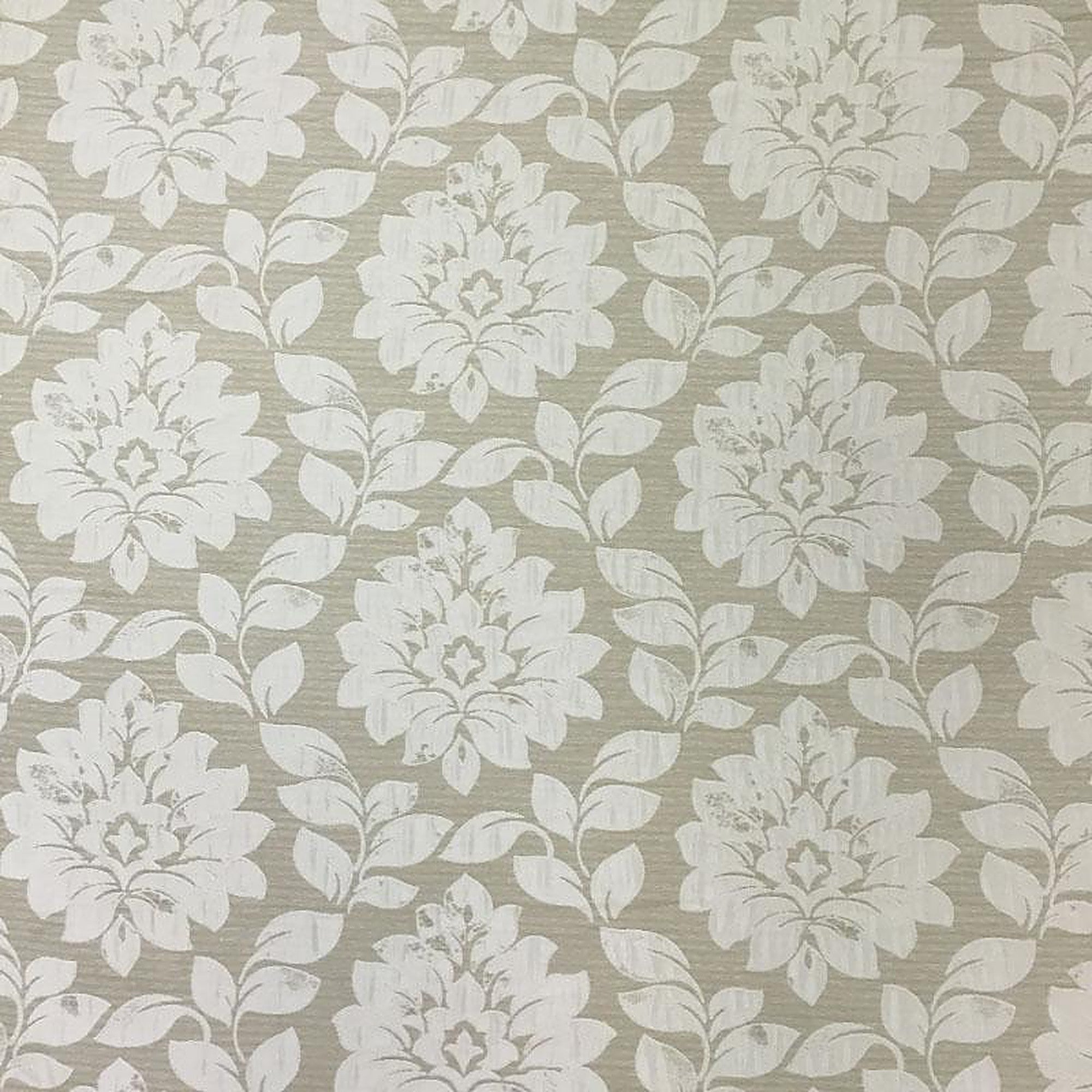 Priscilla Fabric in color Flax is a Traditional Floral Damask Fabric pattern good for Drapery & Curtain Fabric