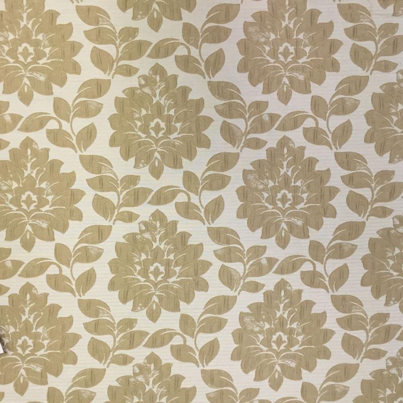 Priscilla Fabric in color Beige is a Traditional Floral Damask Fabric pattern good for Drapery & Curtain Fabric