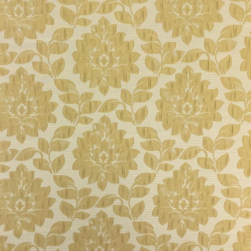 Priscilla Fabric in color Butter is a Traditional Floral Damask Fabric pattern good for Drapery & Curtain Fabric