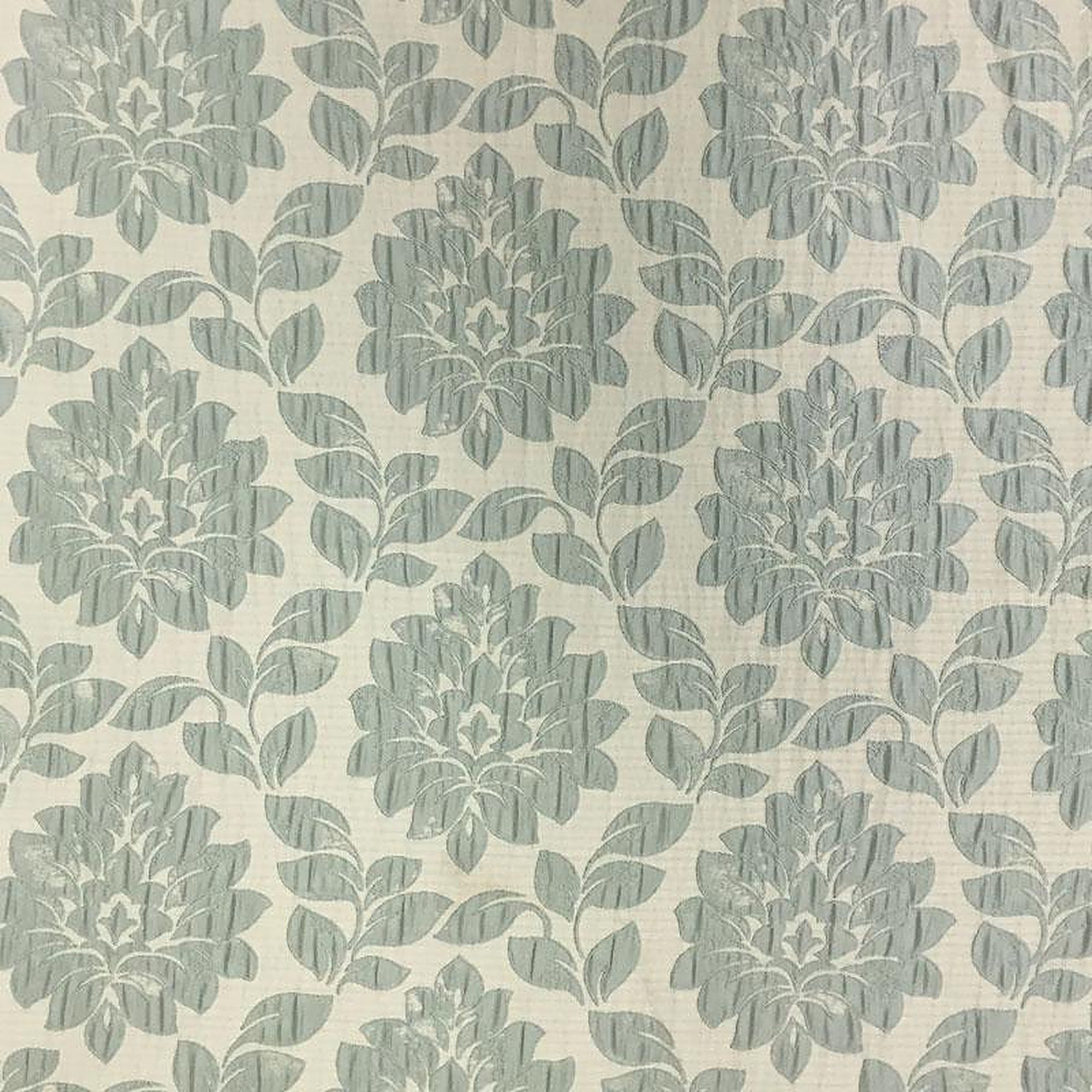 Priscilla Fabric in color Spa is a Traditional Floral Damask Fabric pattern good for Drapery & Curtain Fabric