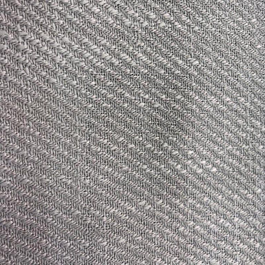 Raider fabric in color Silver showcasing fabric solid textured linen look drapery & curtain fabric.