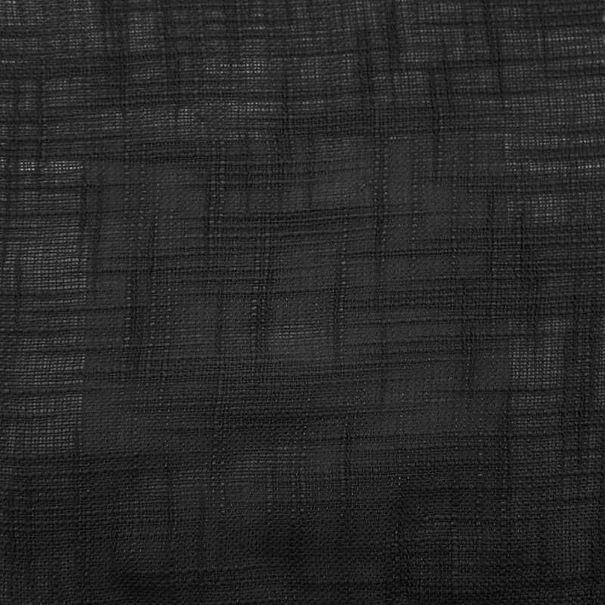 Ranch Fabric in color Black is a Solid Textured Sheer Fabric pattern good for Drapery & Curtain Fabric