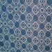 Rigel Fabric in color Cerulean is a Metallic Modern Square Print Fabric pattern good for Drapery & Curtain Fabric
