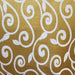 Rimmel Fabric in color Brass is a Modern Floral Vine Print Fabric pattern good for Drapery & Curtain Fabric