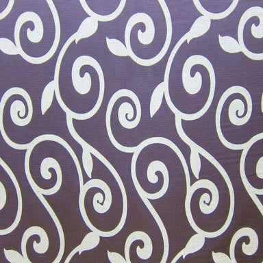 Rimmel Fabric in color Lilac is a Modern Floral Vine Print Fabric pattern good for Drapery & Curtain Fabric