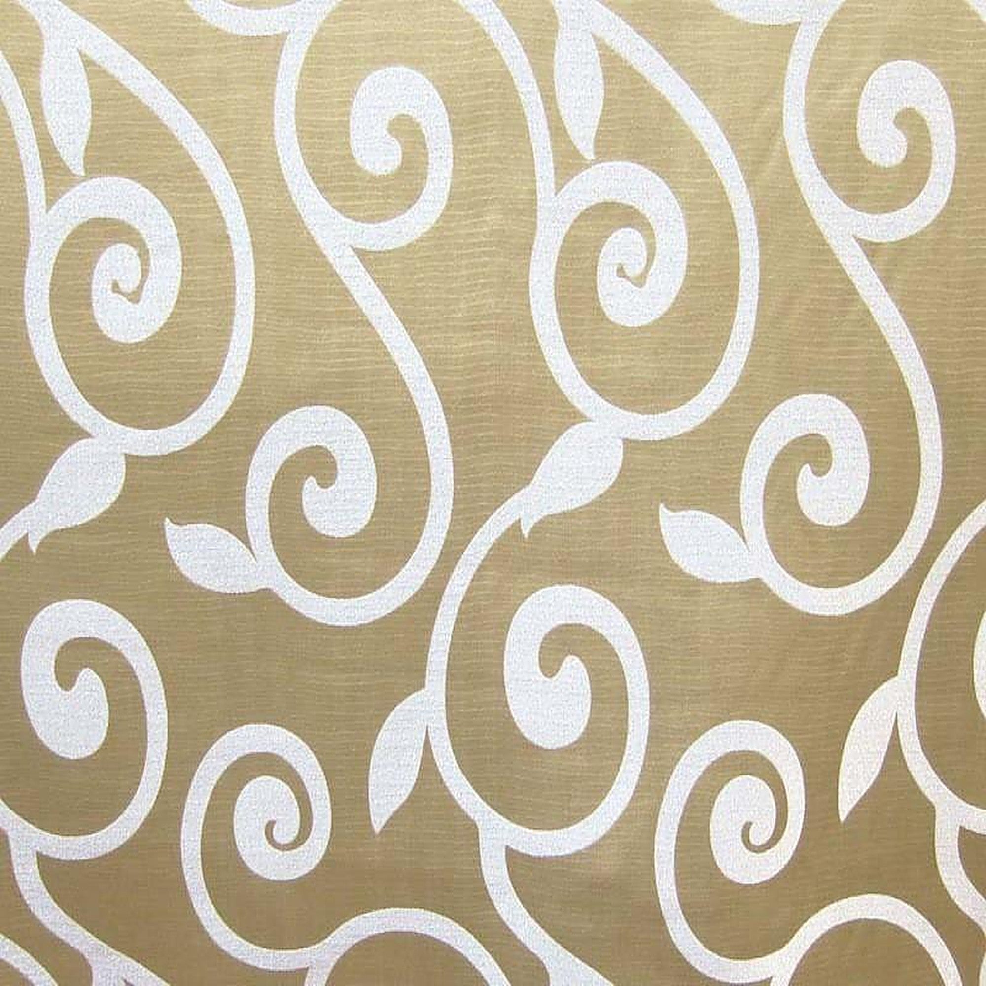 Rimmel Fabric in color Beige is a Modern Floral Vine Print Fabric pattern good for Drapery & Curtain Fabric