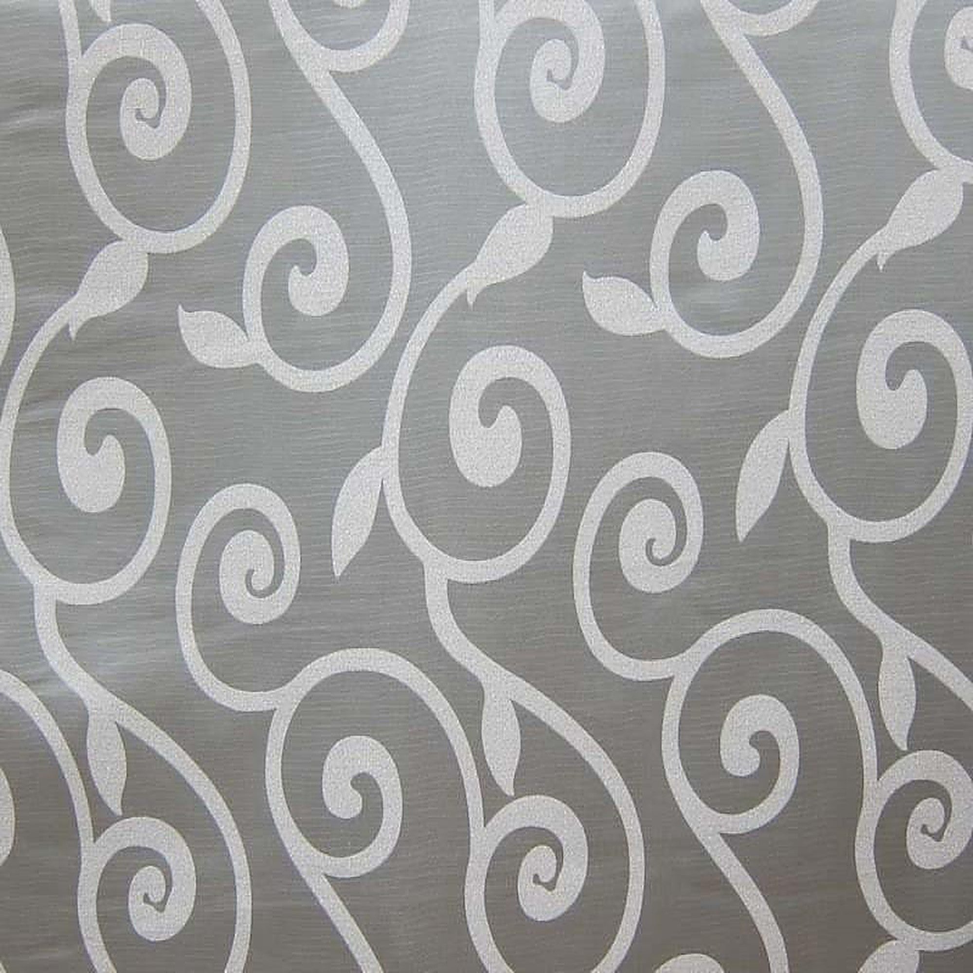 Rimmel Fabric in color Gray is a Modern Floral Vine Print Fabric pattern good for Drapery & Curtain Fabric