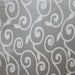 Rimmel Fabric in color Gray is a Modern Floral Vine Print Fabric pattern good for Drapery & Curtain Fabric