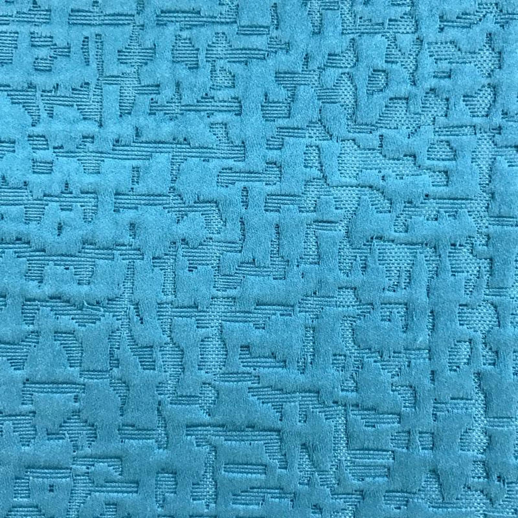 Roscoe fabric in color Ocean showcasing fabric embossed matelasse upholstery fabric & drapery & curtain fabric.