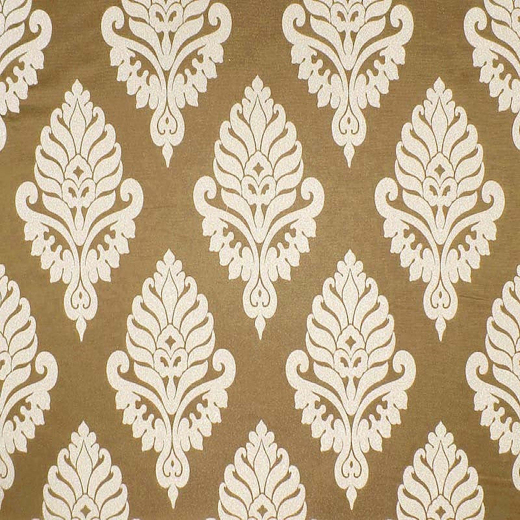 Rowley Fabric in color Beige is a Floral Damask Fabric pattern good for Drapery & Curtain Fabric