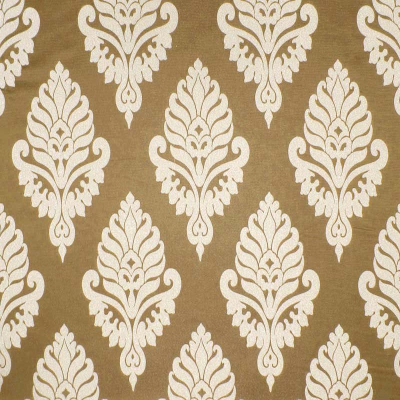 Rowley Fabric in color Beige is a Floral Damask Fabric pattern good for Drapery & Curtain Fabric