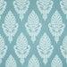 Rowley Fabric in color Turquoise/Silver is a Floral Damask Fabric pattern good for Drapery & Curtain Fabric