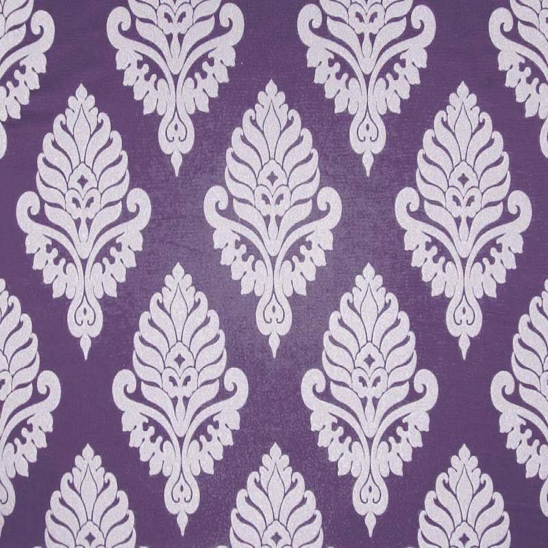 Rowley Fabric in color Lilac is a Floral Damask Fabric pattern good for Drapery & Curtain Fabric