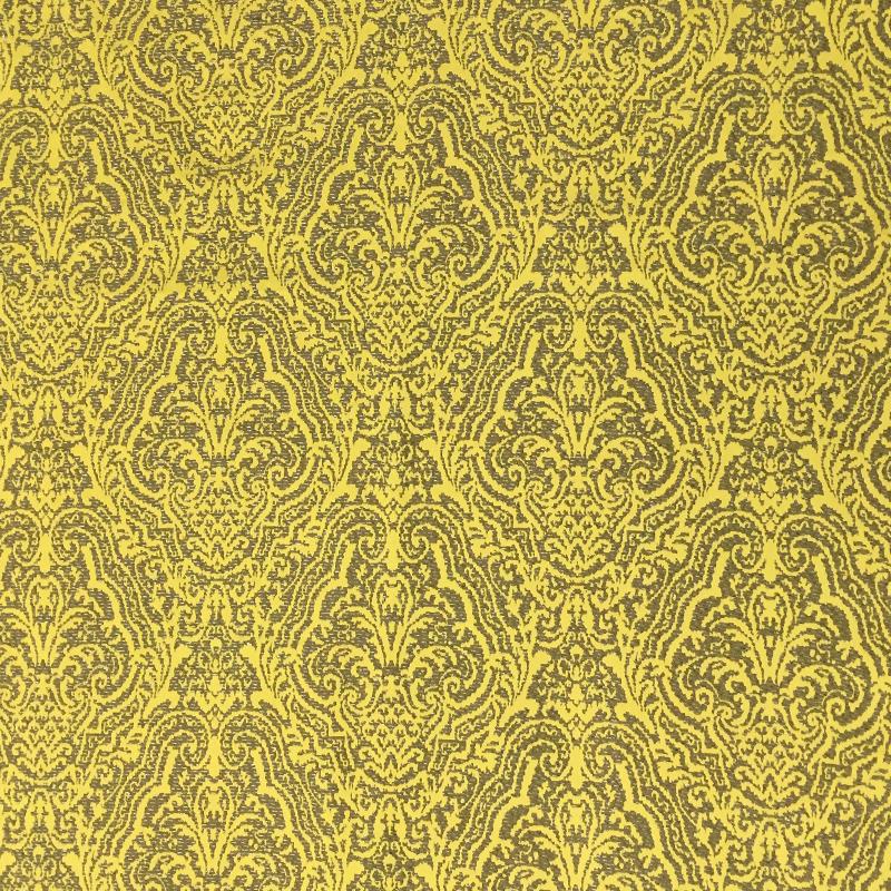 Roxy Fabric in color Gold is a Tone-on-Tone Jacquard Damask Fabric pattern good for Drapery & Curtain Fabric and Upholstery Fabric
