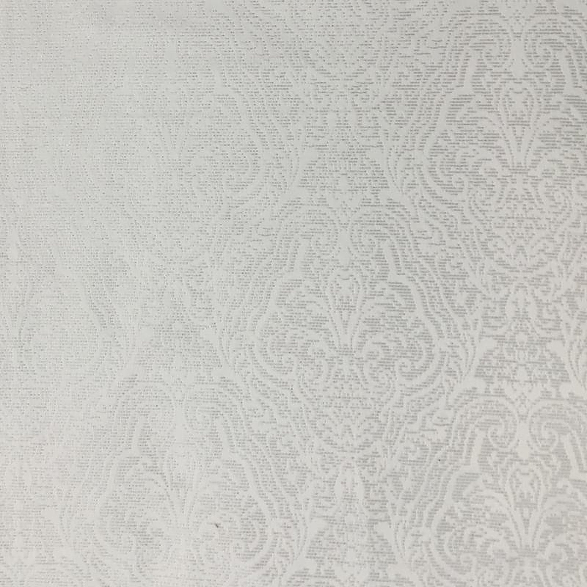 Roxy Fabric in color White is a Tone-on-Tone Jacquard Damask Fabric pattern good for Drapery & Curtain Fabric and Upholstery Fabric