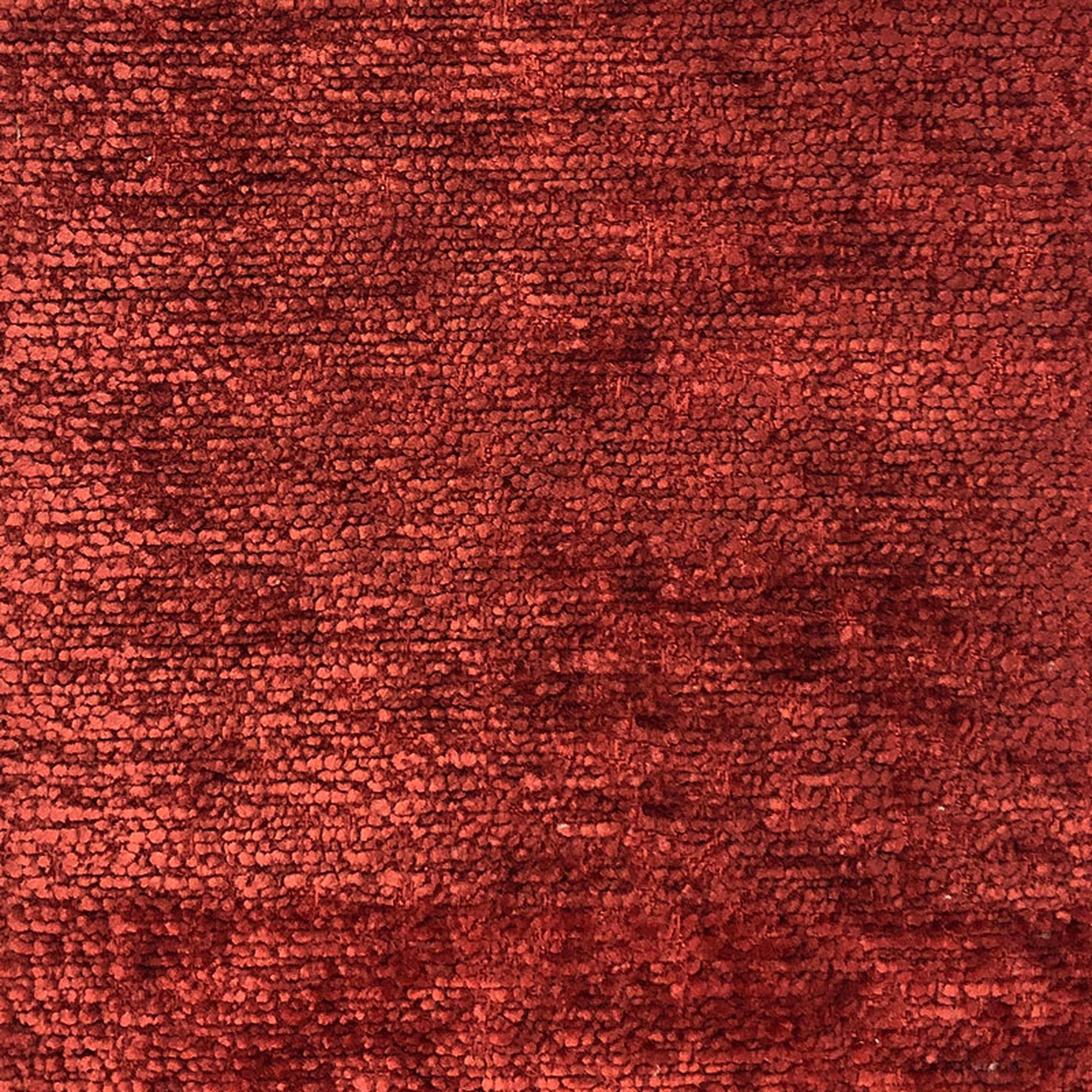 Sersy fabric in color Red showcasing fabric solid crushed chenille upholstery fabric & drapery & curtain fabric.