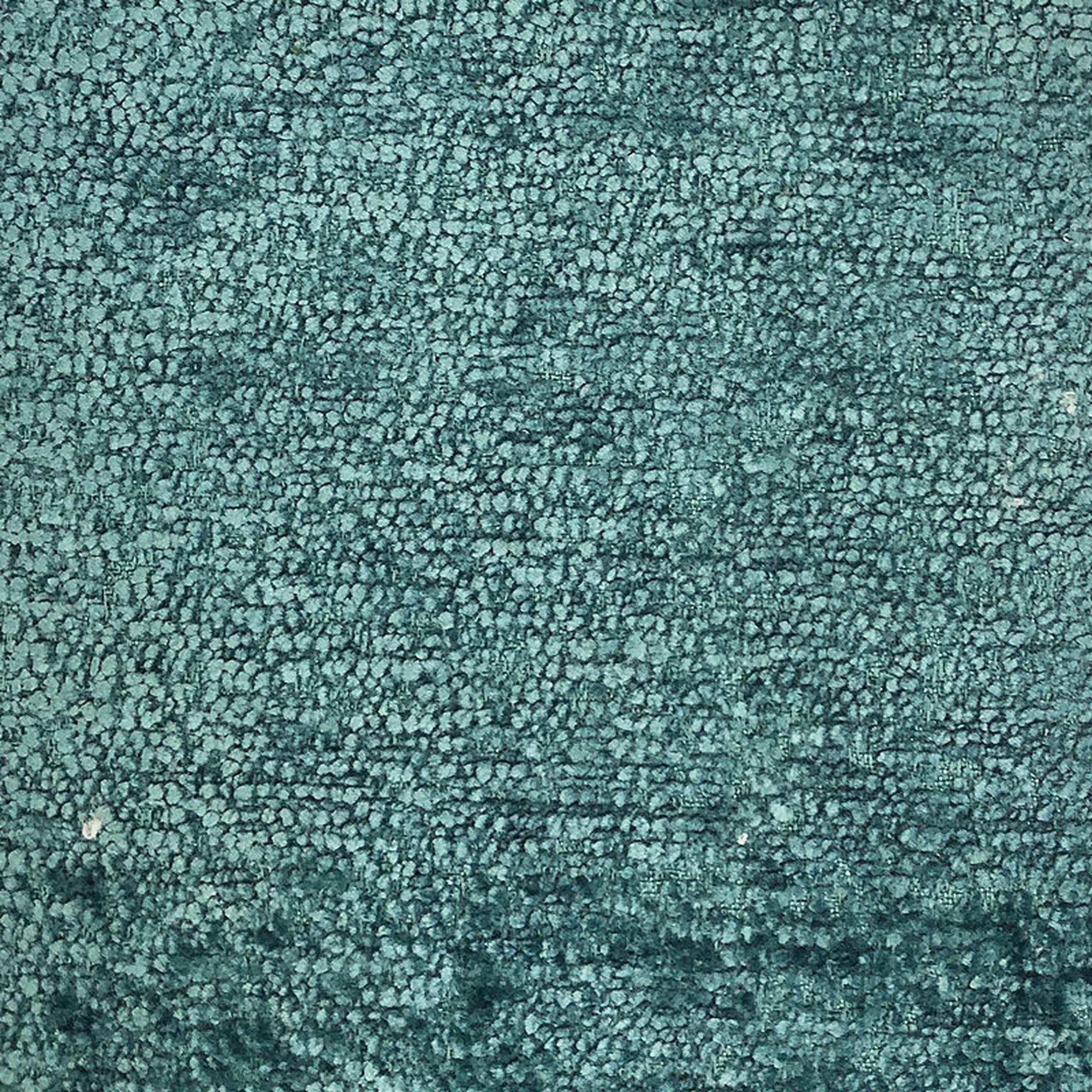 Sersy fabric in color Teal showcasing fabric solid crushed chenille upholstery fabric & drapery & curtain fabric.