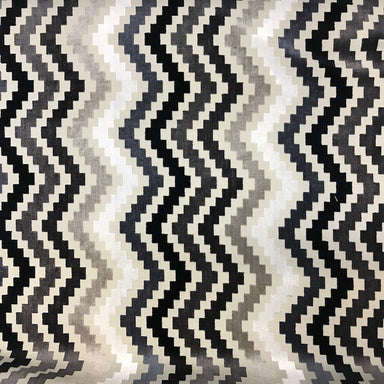 Shaw Fabric in color Gray is a Multicolored Zigzag Chenille Fabric pattern good for Drapery & Curtain Fabric and Upholstery Fabric