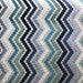 Shaw Fabric in color Turquoise is a Multicolored Zigzag Chenille Fabric pattern good for Drapery & Curtain Fabric and Upholstery Fabric