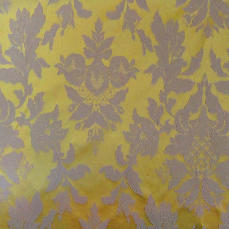 Sinatra Fabric in color Gold is a Floral Damask Fabric pattern good for Drapery & Curtain Fabric