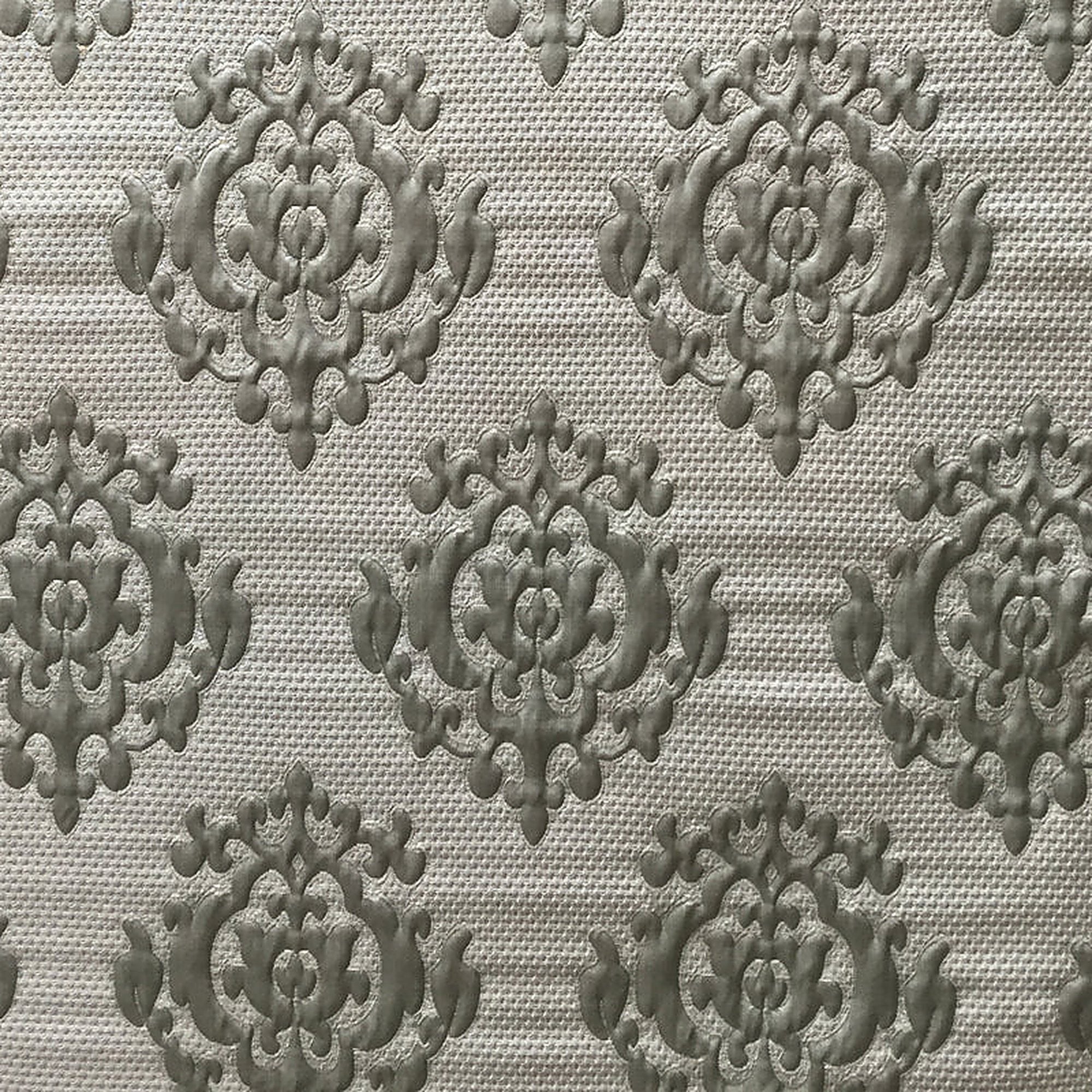 Theo Fabric in color Seaspray is a Embossed Matelasse Damask Fabric pattern good for Drapery & Curtain Fabric