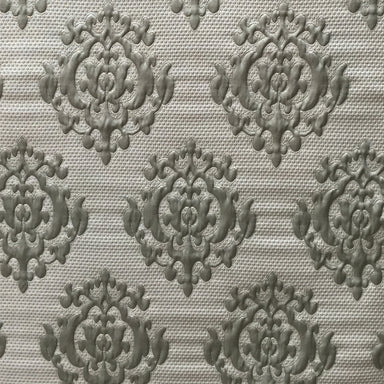 Theo Fabric in color Seaspray is a Embossed Matelasse Damask Fabric pattern good for Drapery & Curtain Fabric