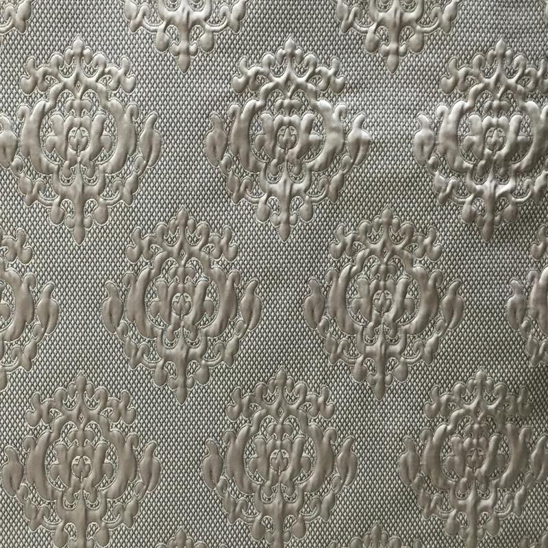 Theo Fabric in color Mocha is a Embossed Matelasse Damask Fabric pattern good for Drapery & Curtain Fabric