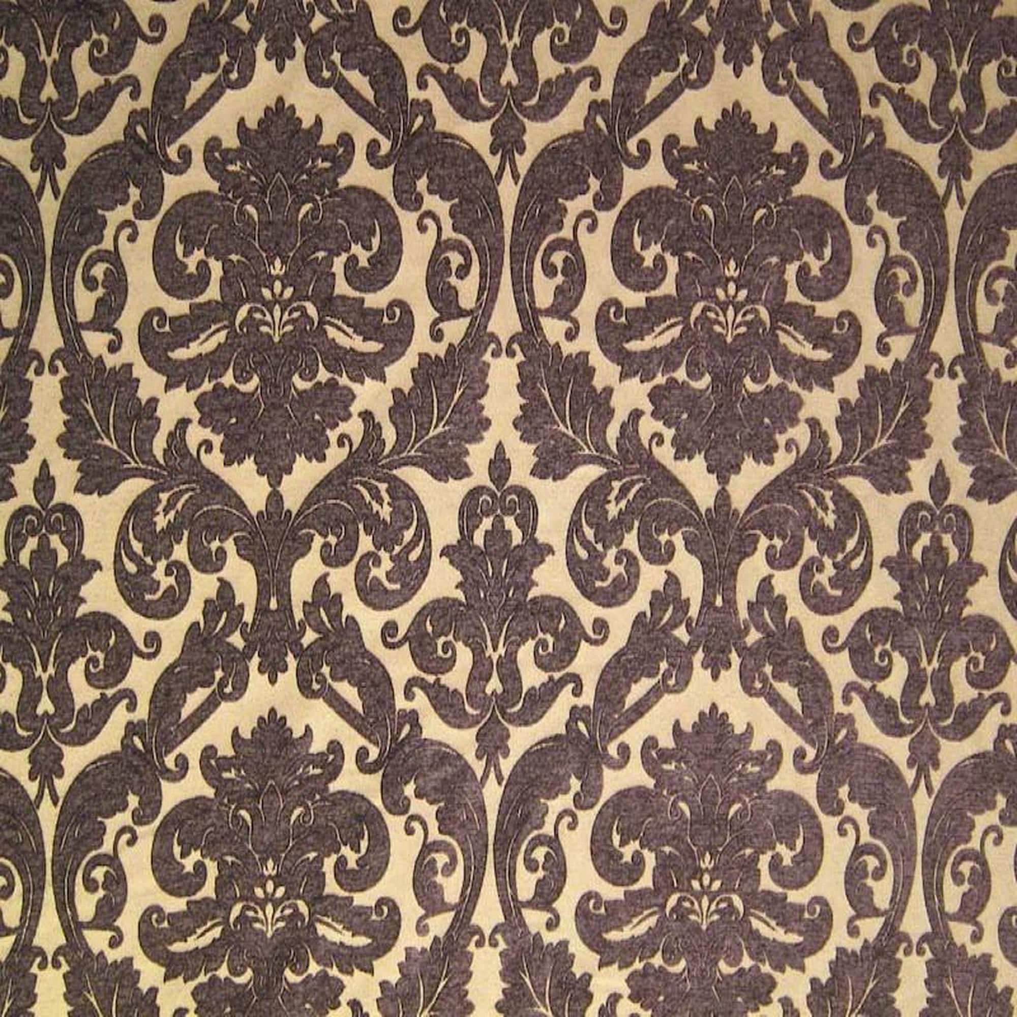 Tilda fabric in color Espresso showcasing fabric two tone damask chenille upholstery fabric & drapery & curtain fabric.