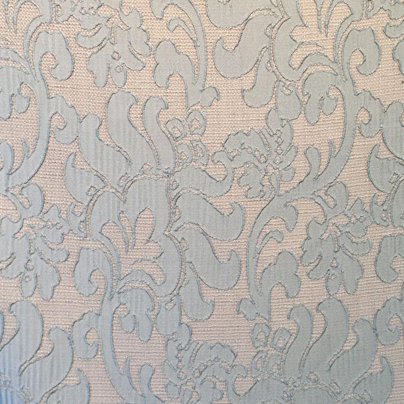 Trail Fabric in color Seaspray is a Floral Damask Fabric pattern good for Drapery & Curtain Fabric