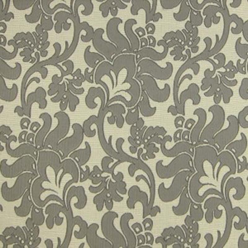 Trail Fabric in color Gray is a Floral Damask Fabric pattern good for Drapery & Curtain Fabric