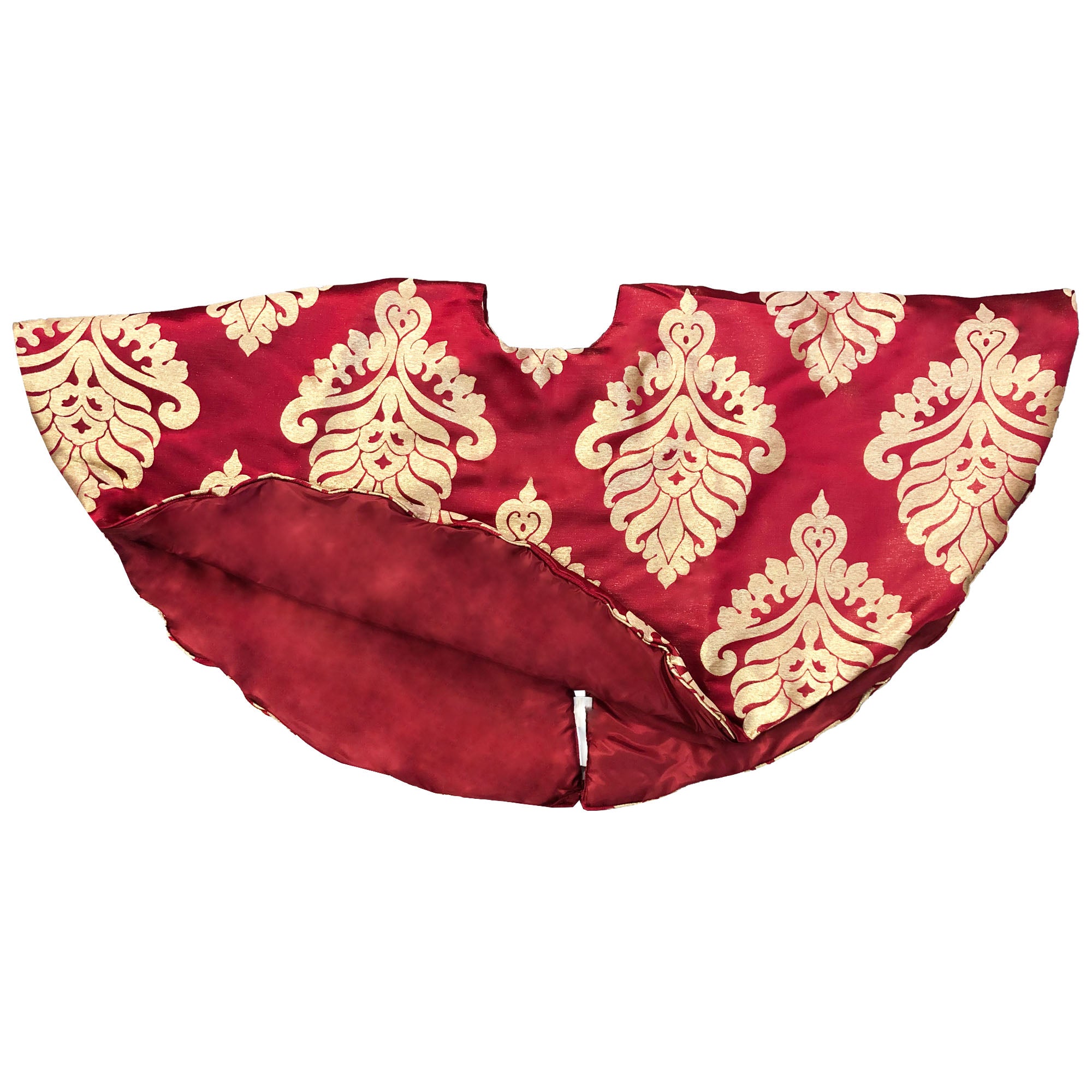 Rowley Christmas Tree Skirt | Color Red & Gold