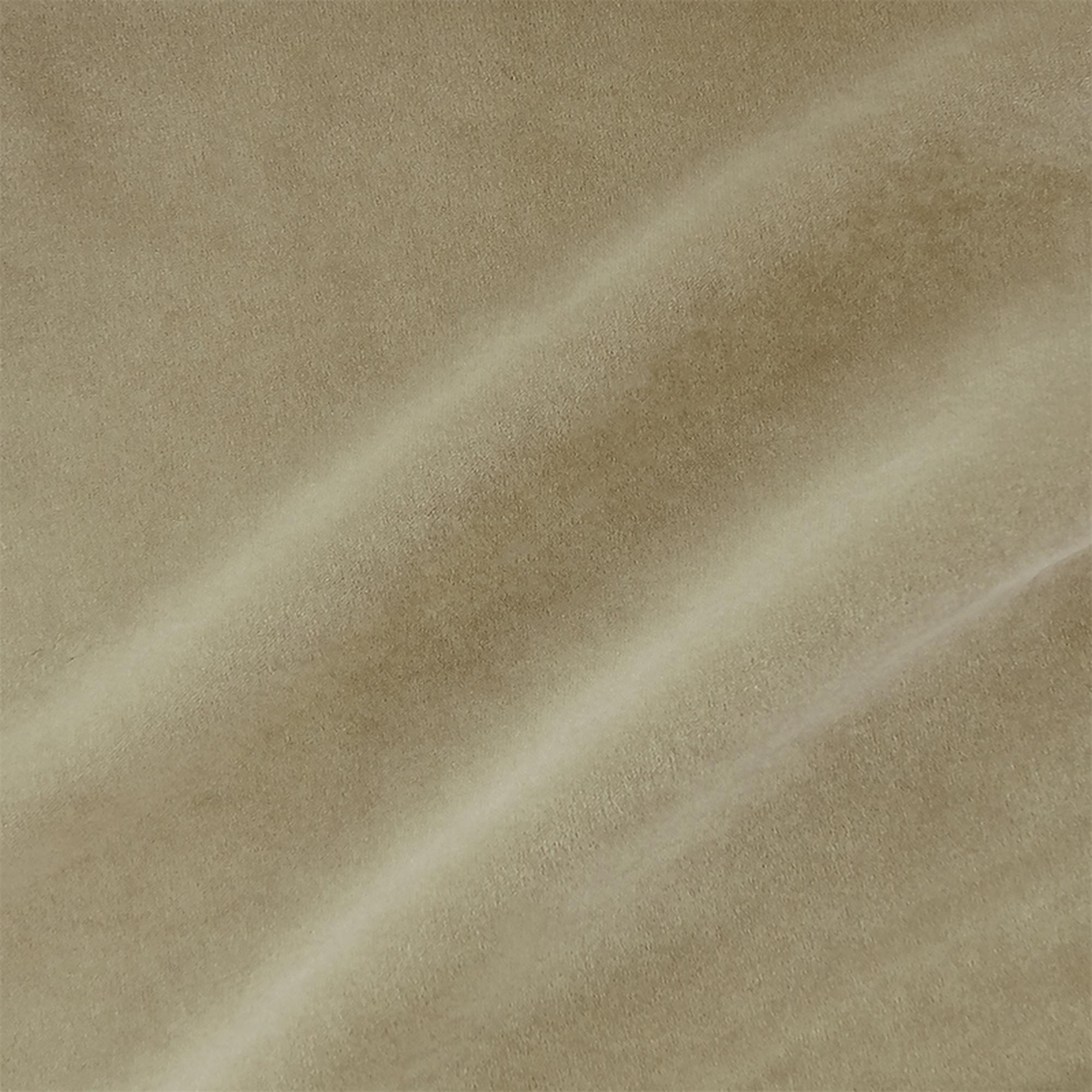 Varro fabric in color Taupe showcasing fabric solid velvet upholstery fabric.