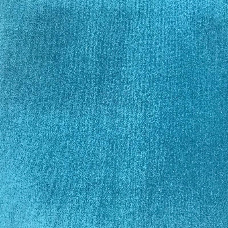 Velour Fabric in color Peacock is a Solid Velvet Fabric pattern good for Drapery & Curtain Fabric