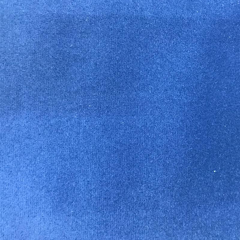 Velour Fabric in color Sapphire is a Solid Velvet Fabric pattern good for Drapery & Curtain Fabric