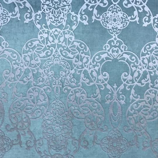 Vince Fabric | Damask Foil Print on Velvet