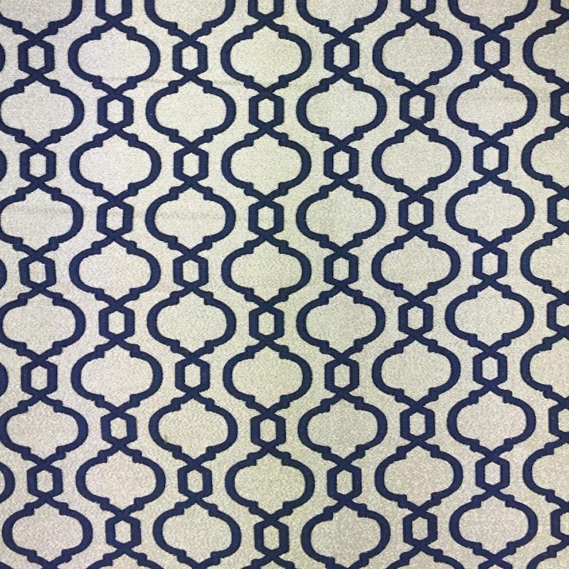 Vista Fabric in color Navy is a Two-Toned Modern Geometric Fabric pattern good for Drapery & Curtain Fabric