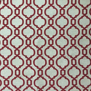 Vista Fabric in color Cranberry is a Two-Toned Modern Geometric Fabric pattern good for Drapery & Curtain Fabric