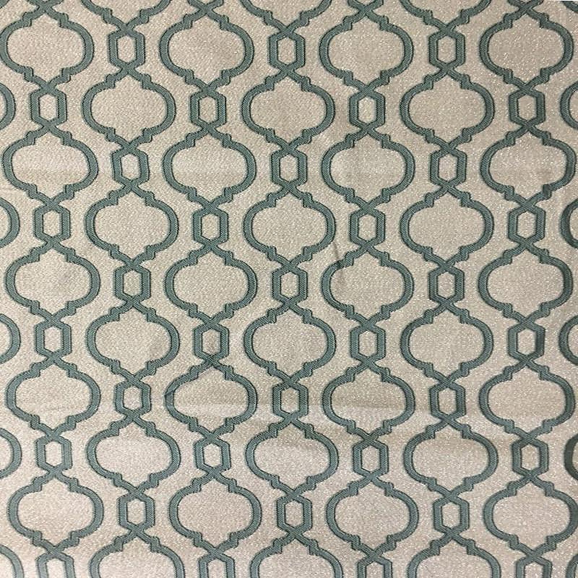 Vista Fabric in color Aqua is a Two-Toned Modern Geometric Fabric pattern good for Drapery & Curtain Fabric